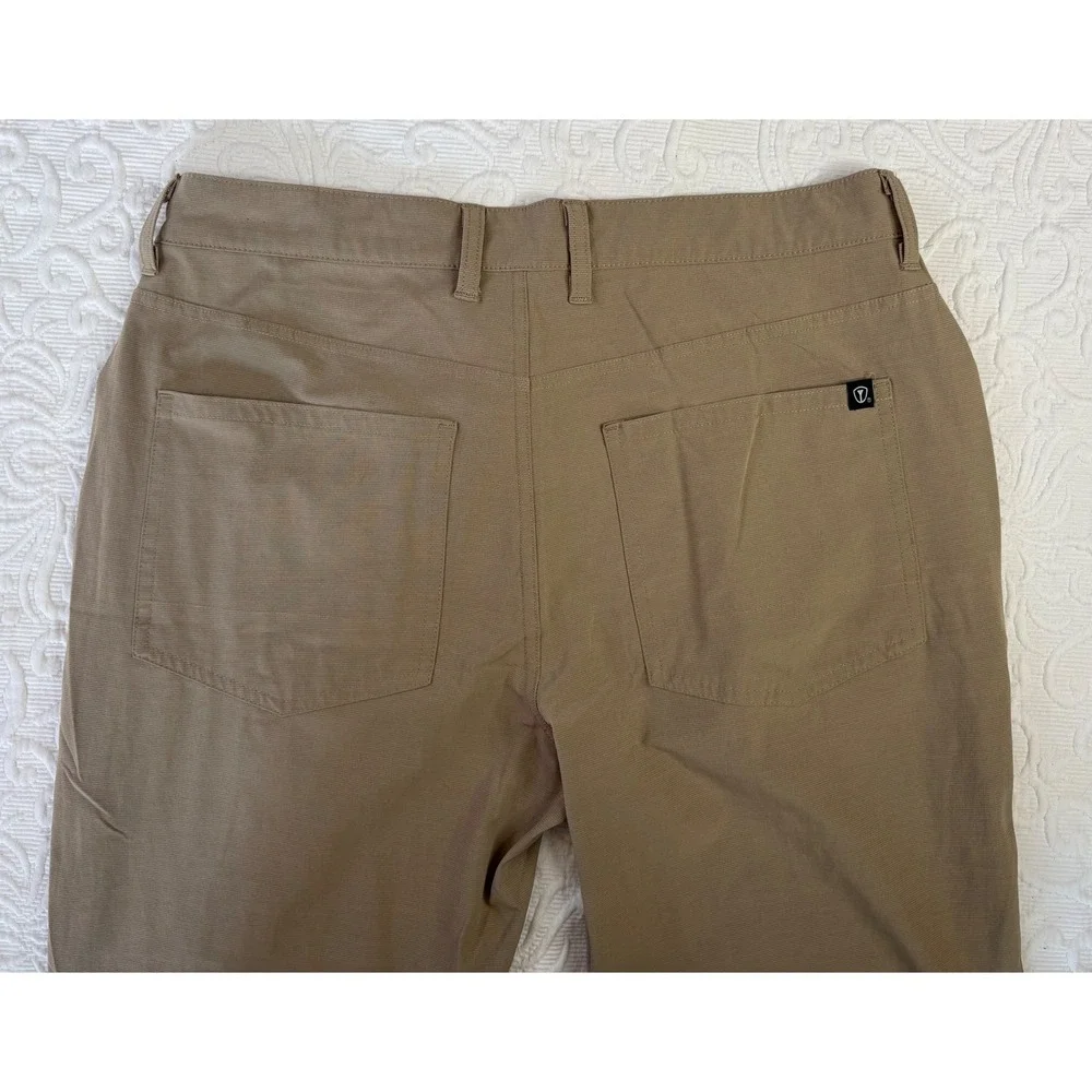 Pro Tour Men's Khaki‎ Flat Front Comfort Stretch Tech Golf or casual Pants 32x29